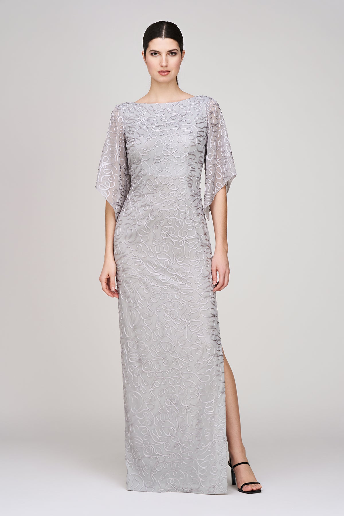 Camile Flutter Column Gown