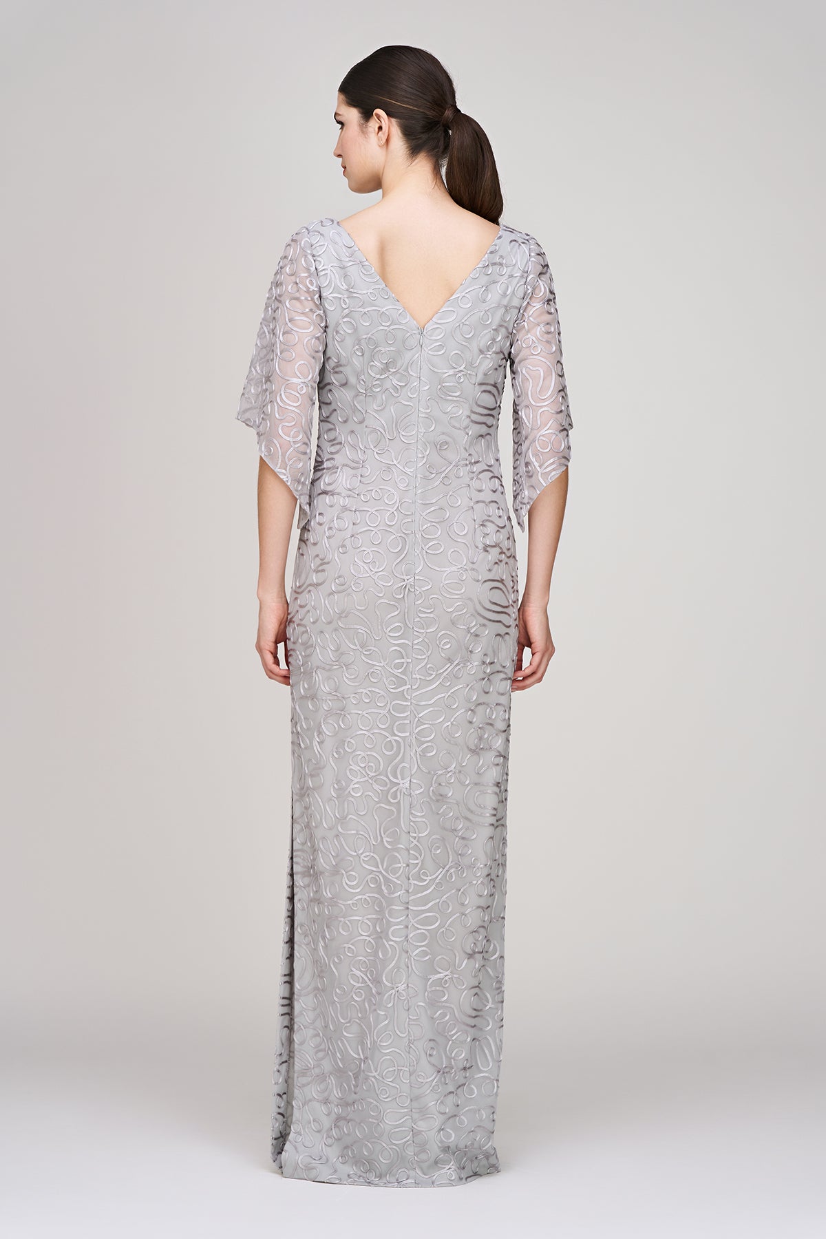 Camile Flutter Column Gown