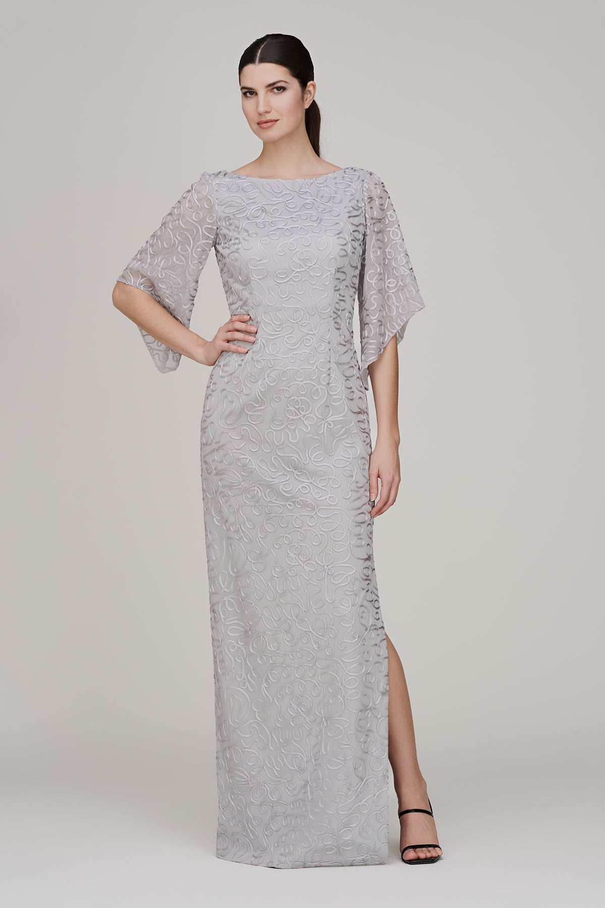 Camile Flutter Column Gown