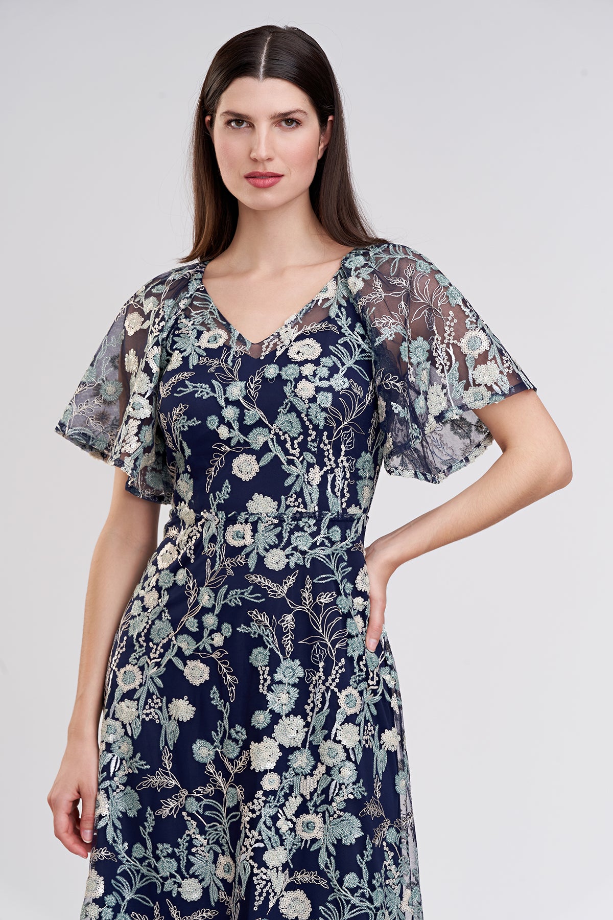 Elsie T-Length Dress