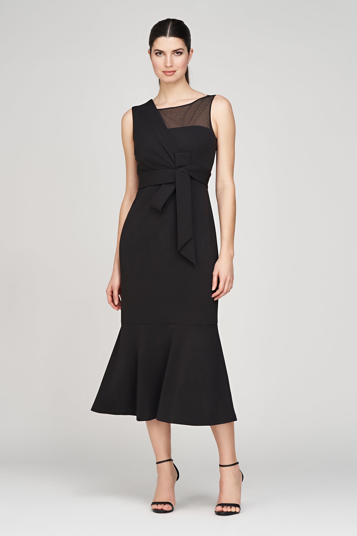 Joanna Bow Tea Length Dress – JS Collections