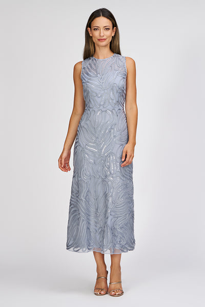 sachin and babi light blue dress Holman Ribbon Soutache Dress-BK/ND-12