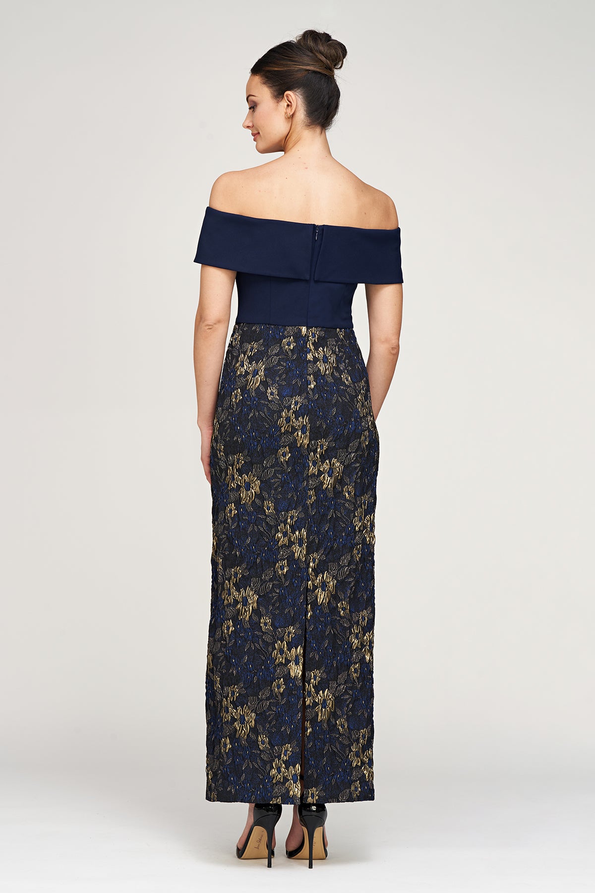 Fidelia Column Ankle Gown