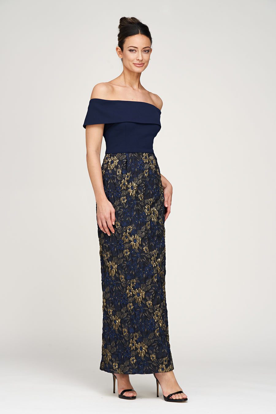 Fidelia Column Ankle Gown