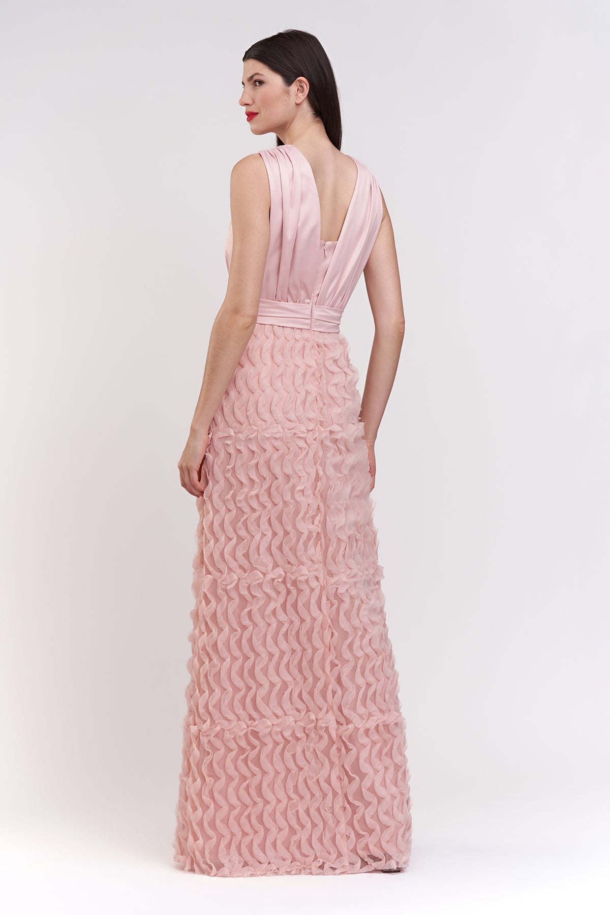 Delaney V-Neck A-Line Gown