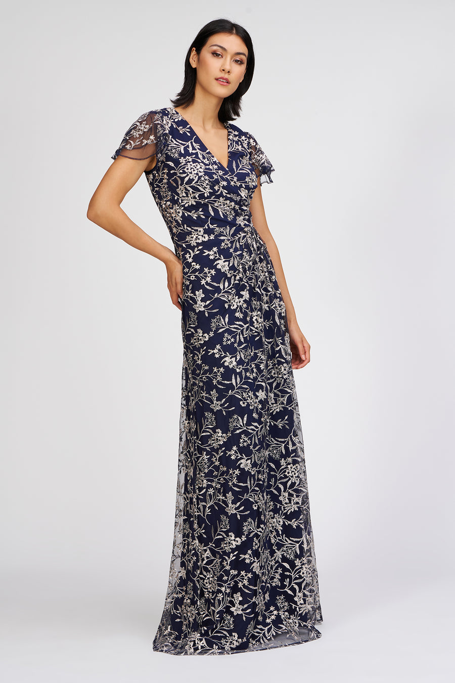 Skylar Flutter Sleeve Gown