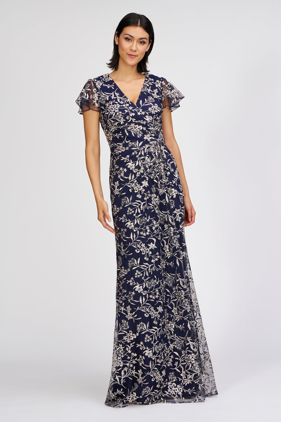 Skylar Flutter Sleeve Gown