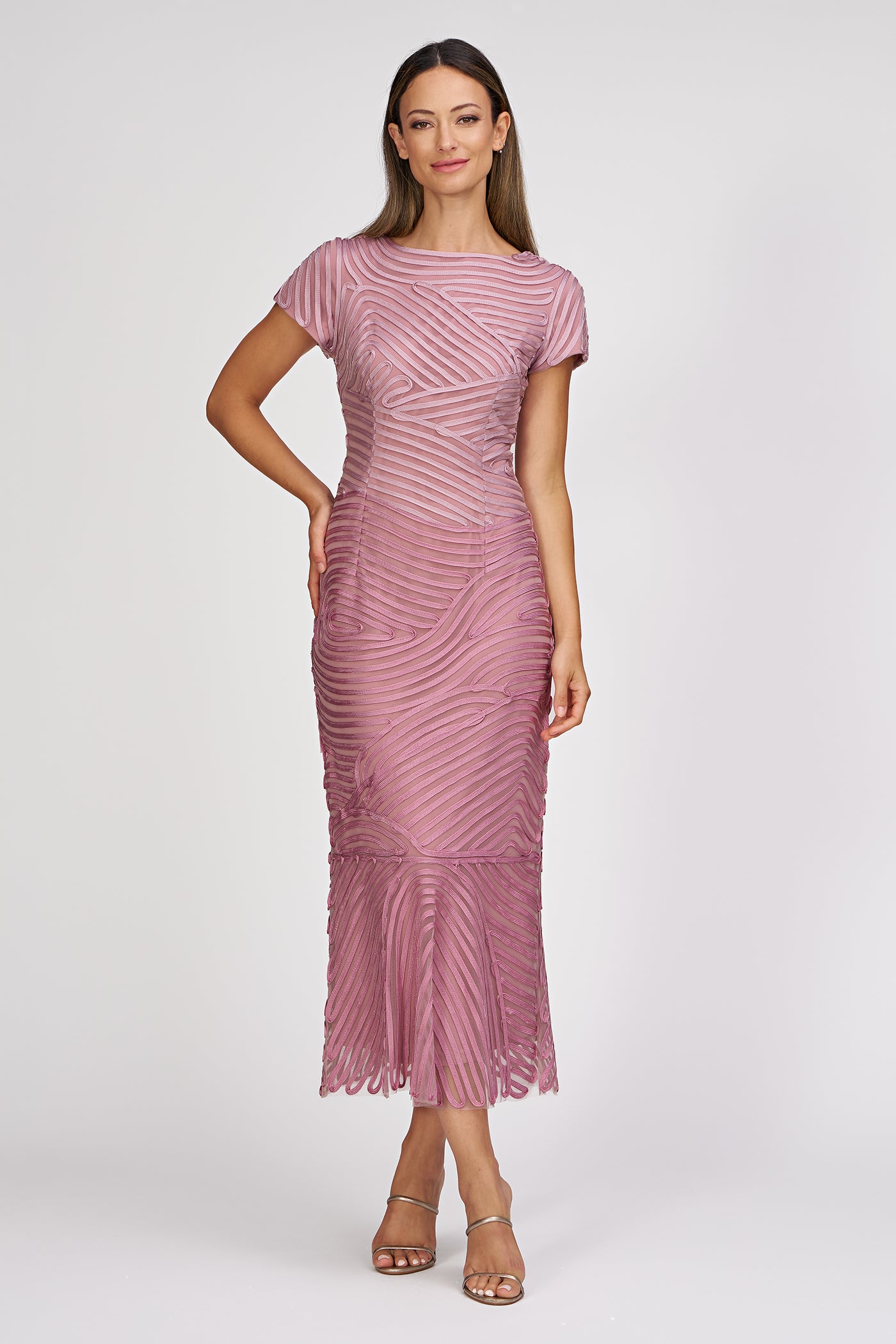 Julianna Ombre Soutache Dress