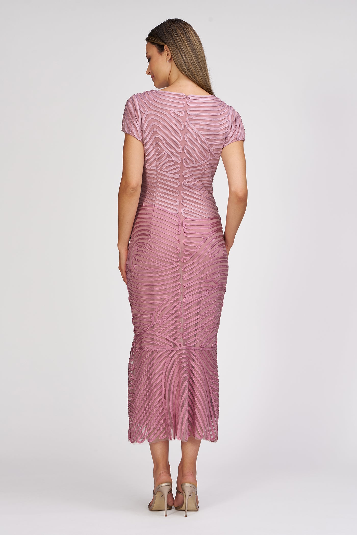 js collections soutache cocktail dress JS Collections Two-Tone Lace Embroidery Cocktail Dress Black/ VANILLA