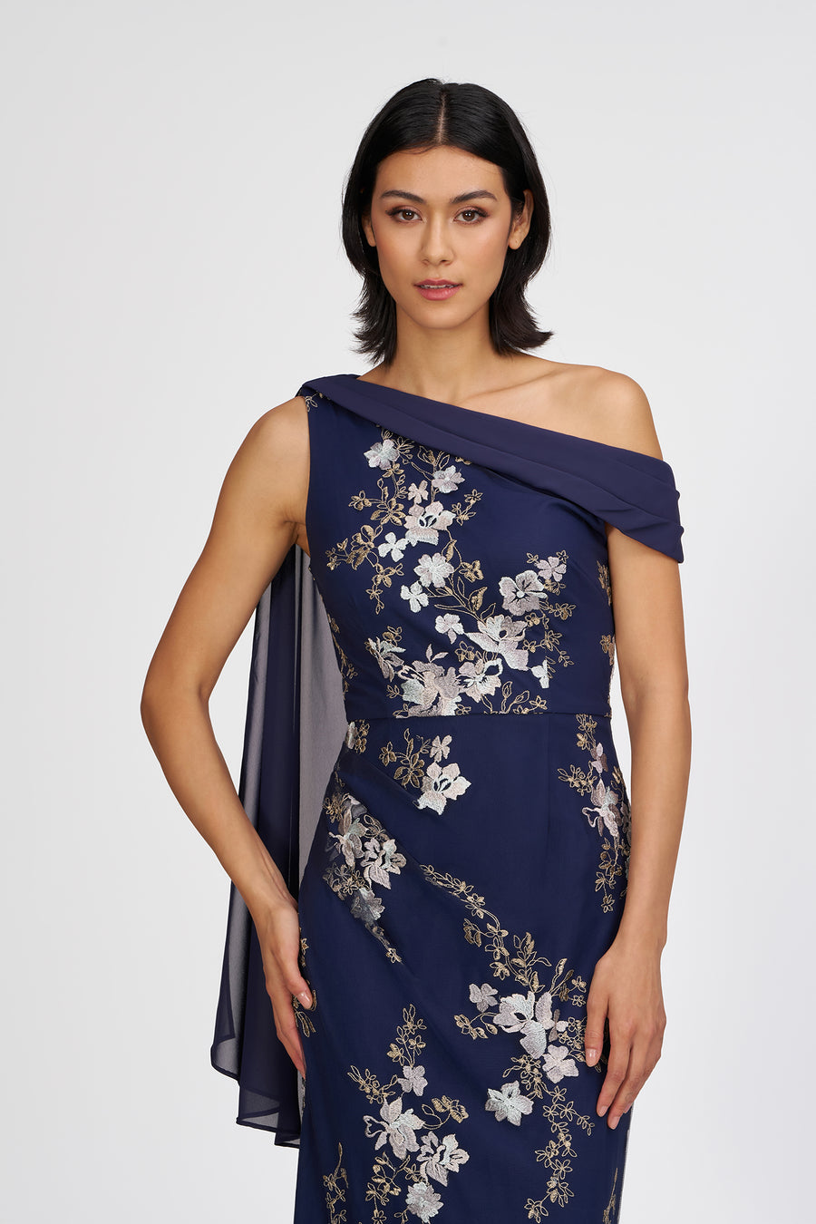 Elisa Scarf Ankle Gown