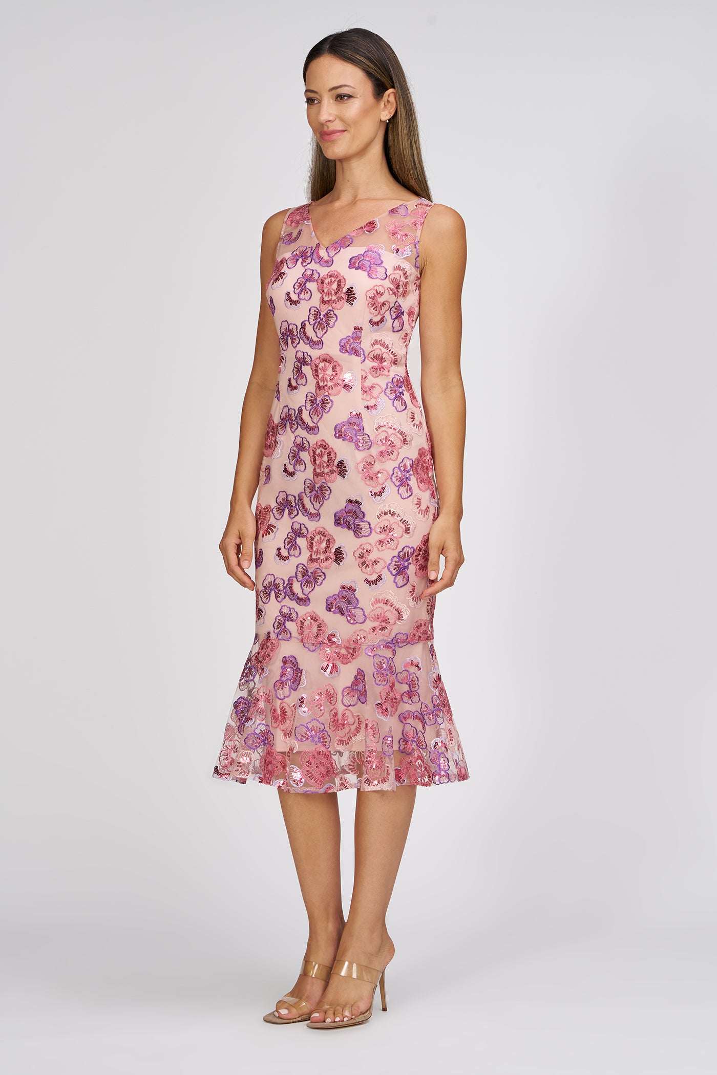 Greer Flounce Cocktail Dress