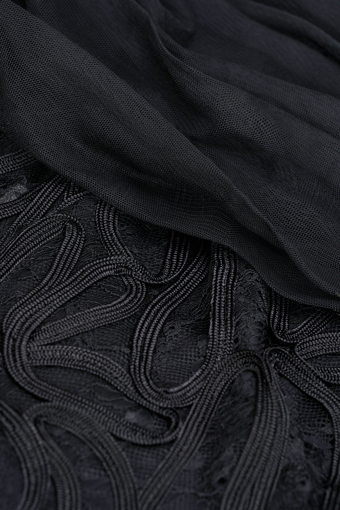 Addilyn Soutache Mesh Stole Dress