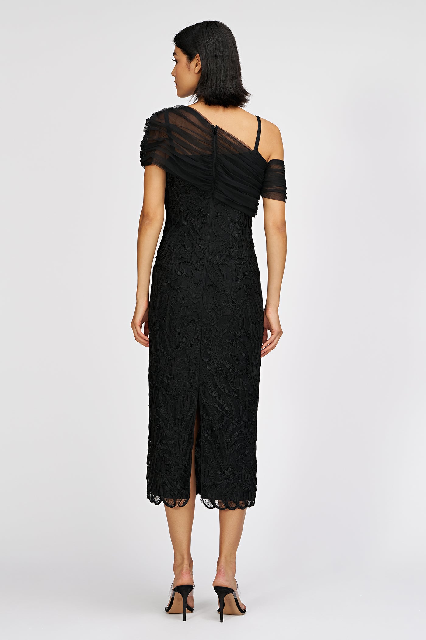 Addilyn Soutache Mesh Stole Dress