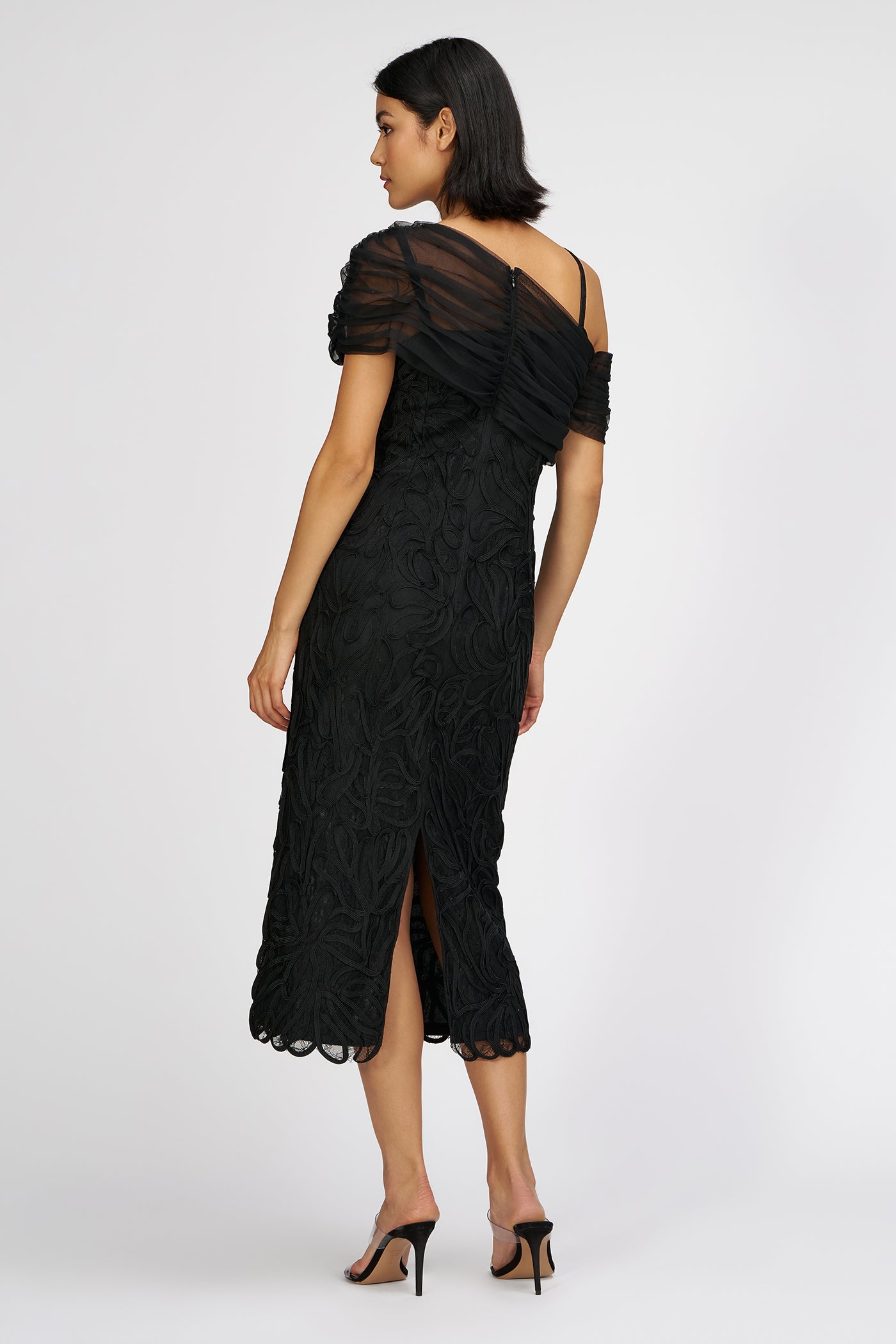 Addilyn Soutache Mesh Stole Dress