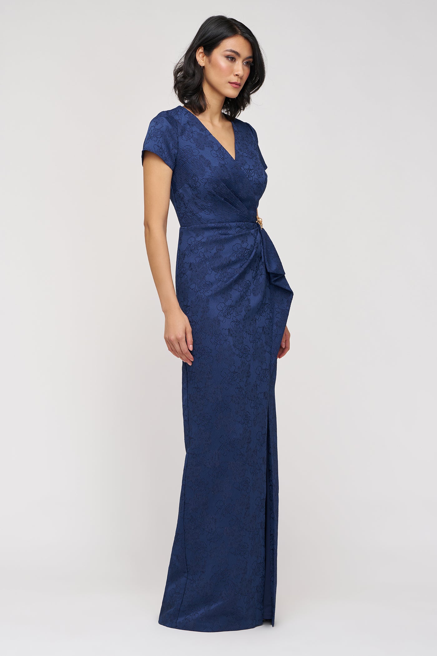 Aidy Faux Wrap Gown – JS Collections