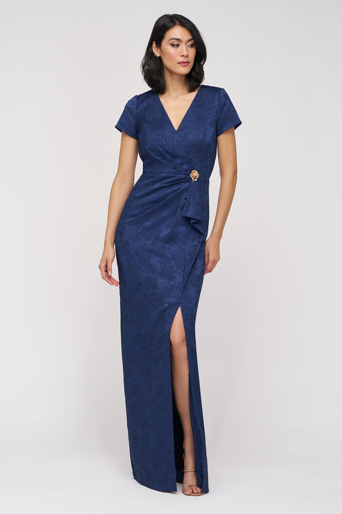 Aidy Faux Wrap Gown JS Collections Aidy Faux Wrap Gown JS Collections