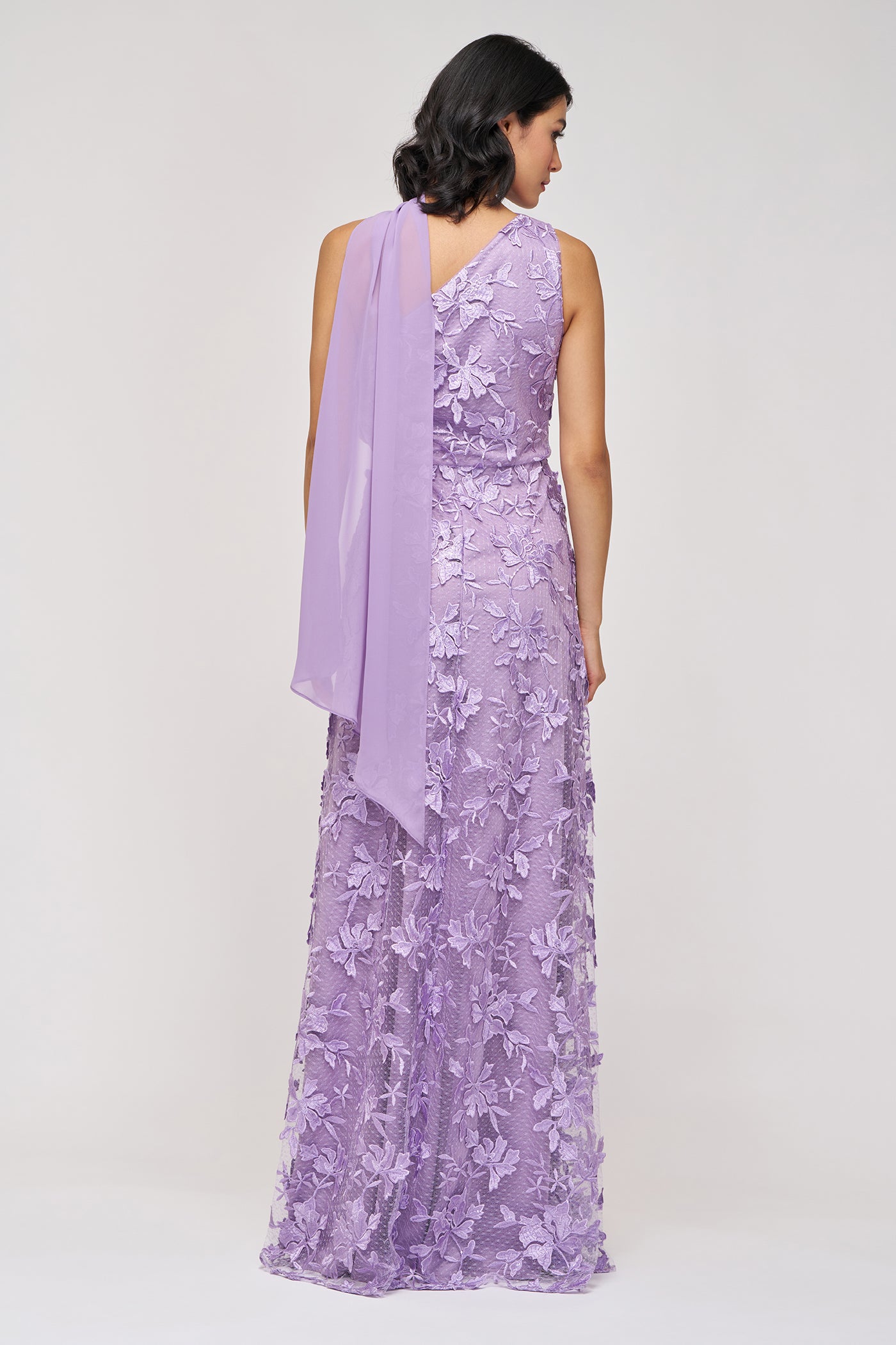 Nola Chiffon Drape Gown