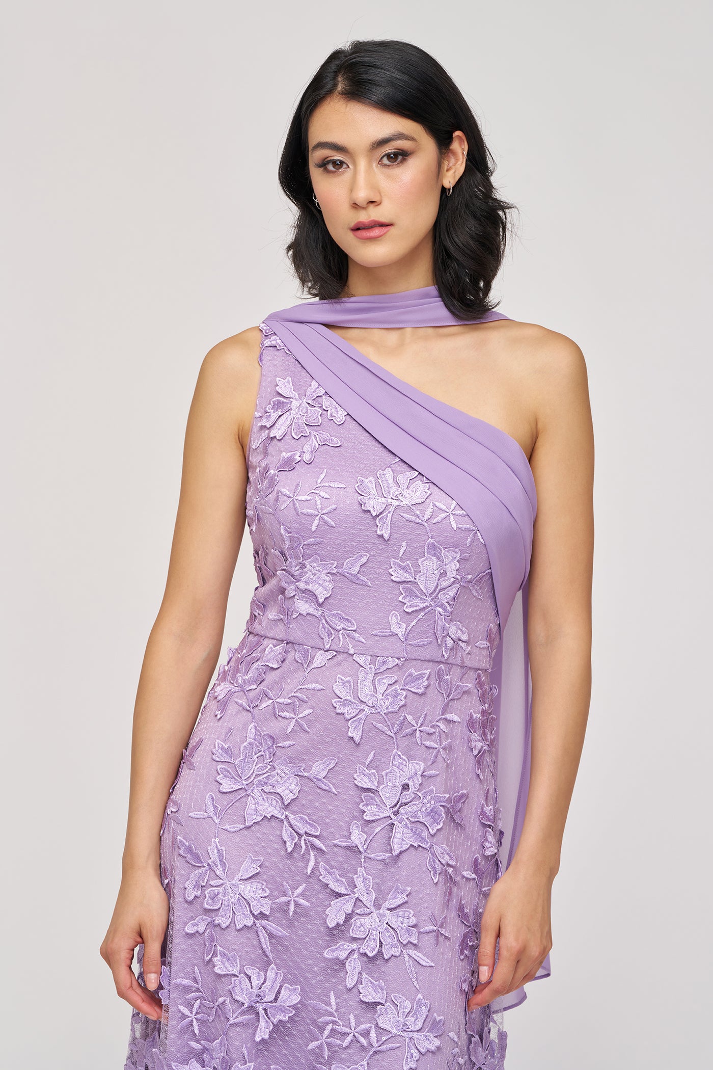 Nola Chiffon Drape Gown