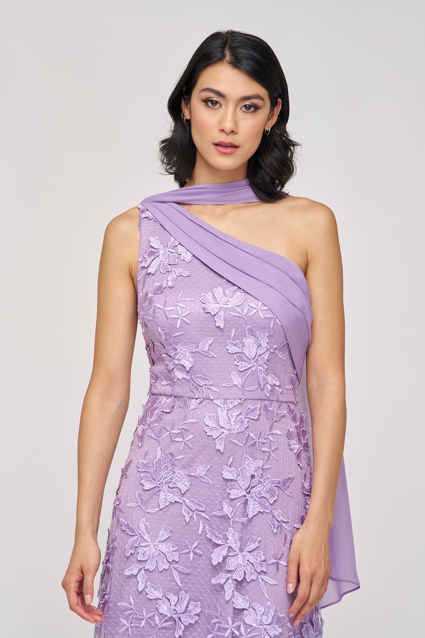 Nola Chiffon Drape Gown  JS Collections