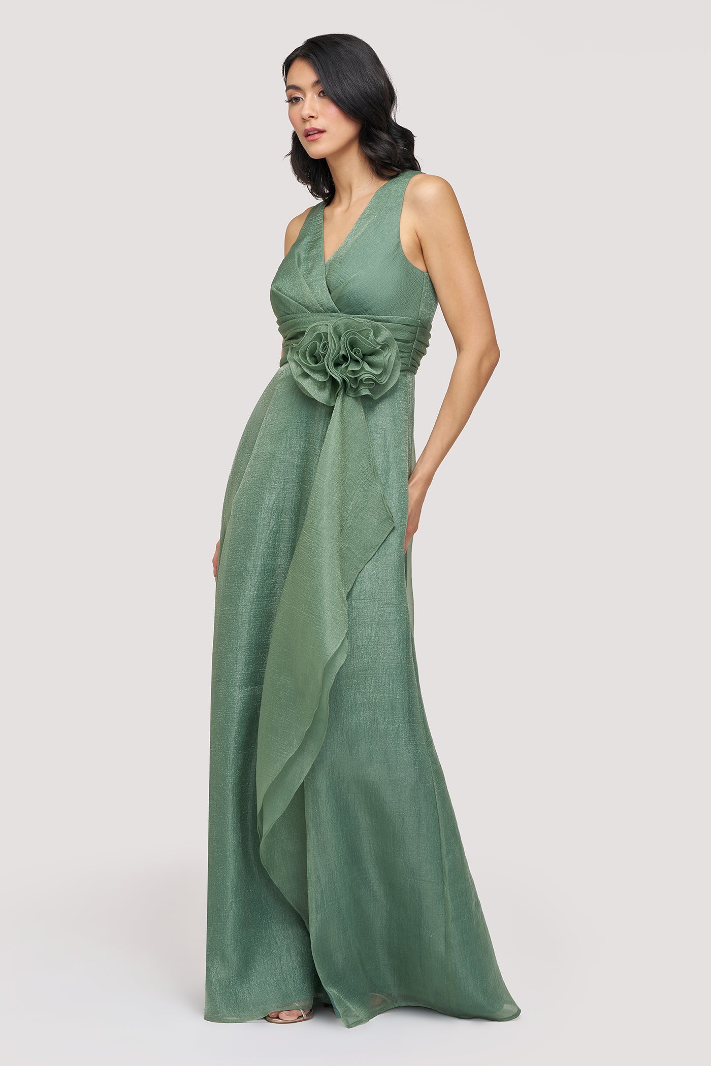 Della Organza Gown - 16 / Mallard Della Organza Gown - 16 / Mallard