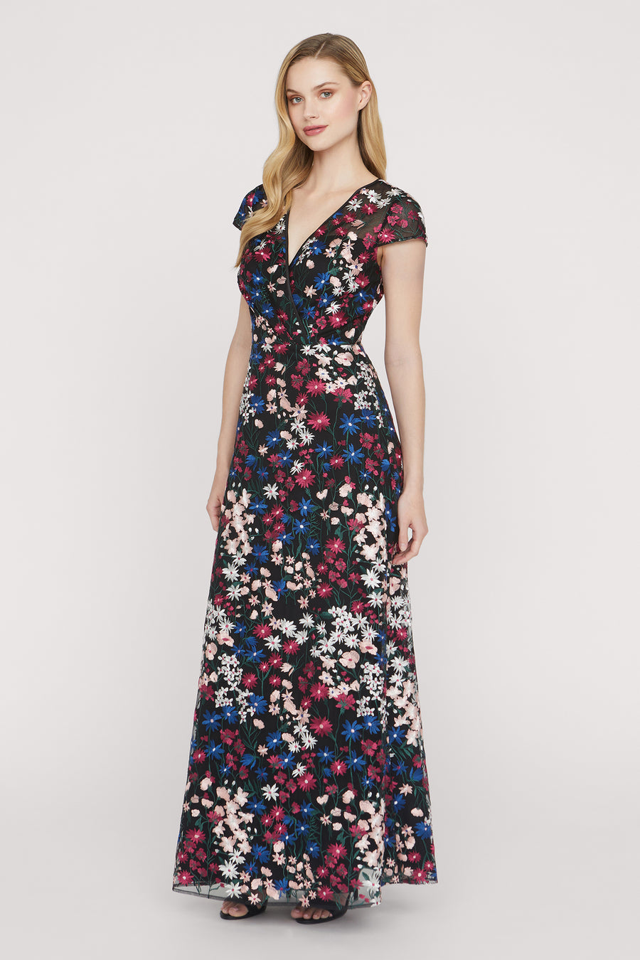 Sybil V-Neck Gown