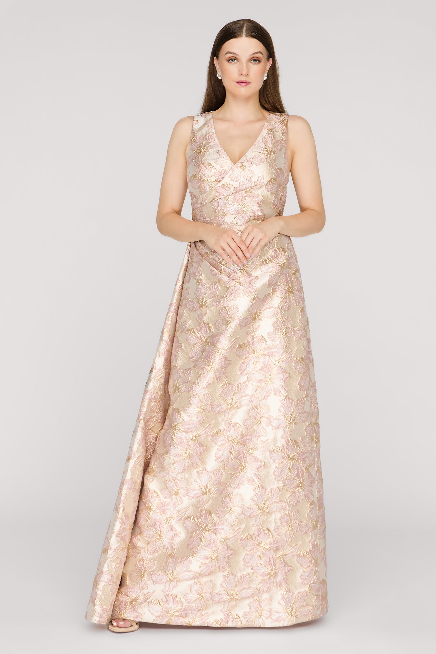 Deborah Faux Wrap Gown
