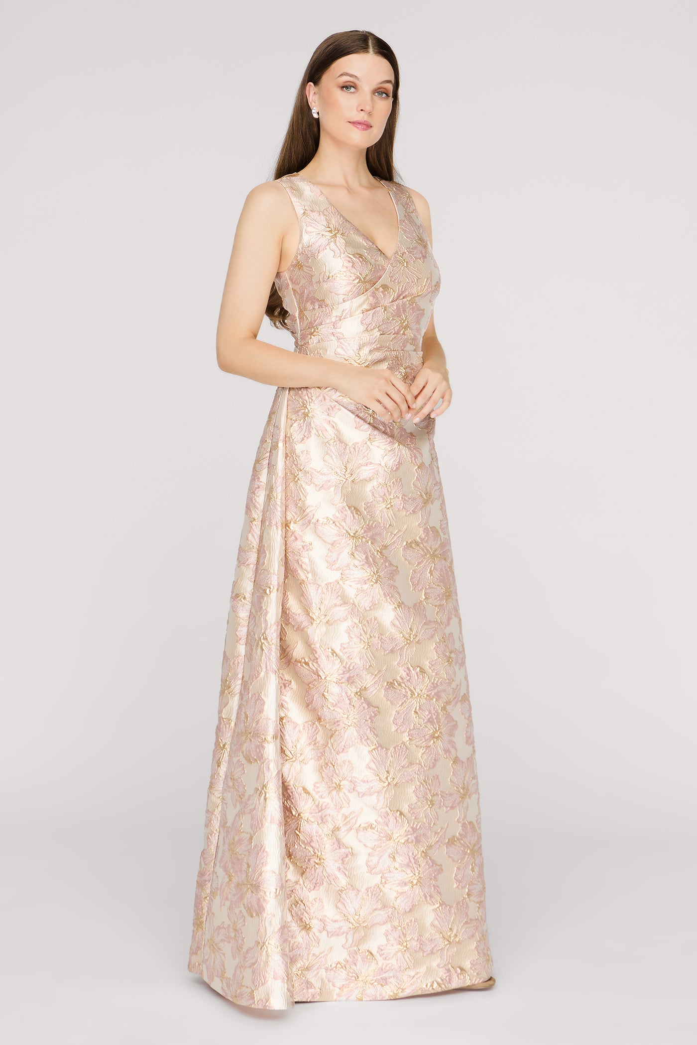 Deborah Faux Wrap Gown