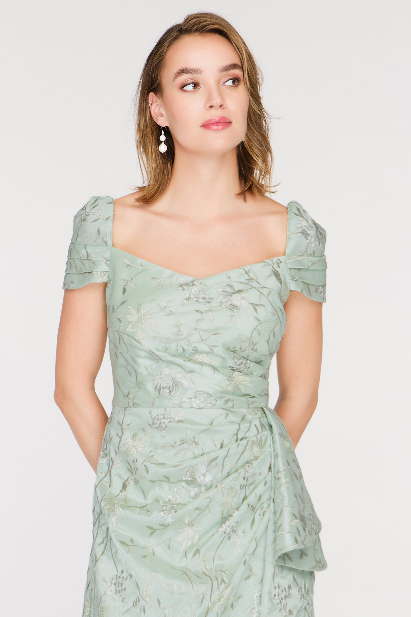 Blossom Cascade Detail Gown