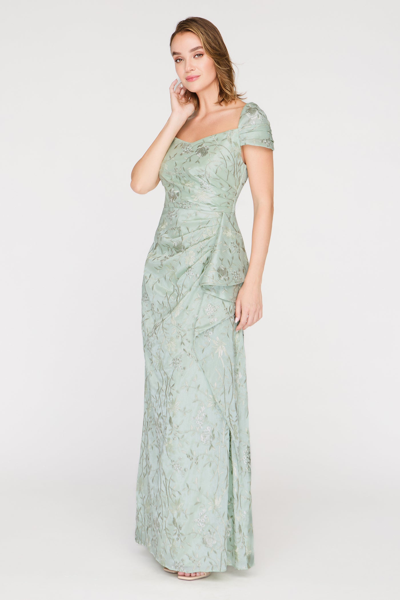 Blossom Cascade Detail Gown