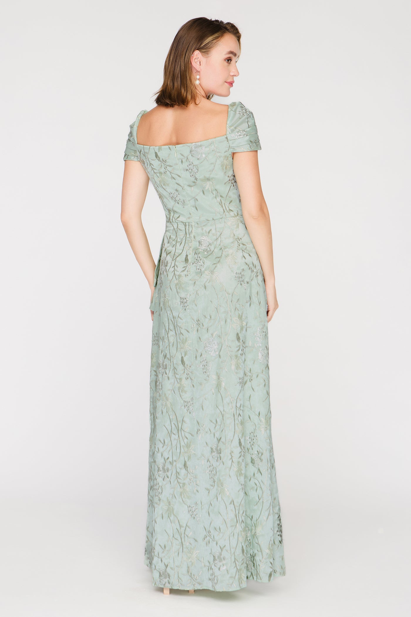 Blossom Cascade Detail Gown JS Collections Blossom Cascade Detail Gown JS Collections