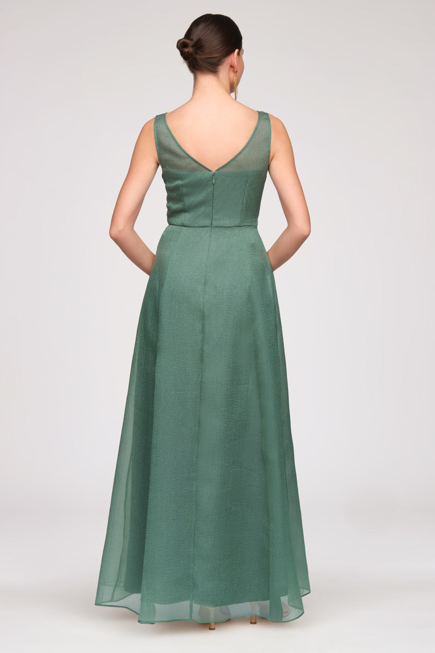 Carey Organza Gown - 4 / Mallard Carey Organza Gown - 4 / Mallard