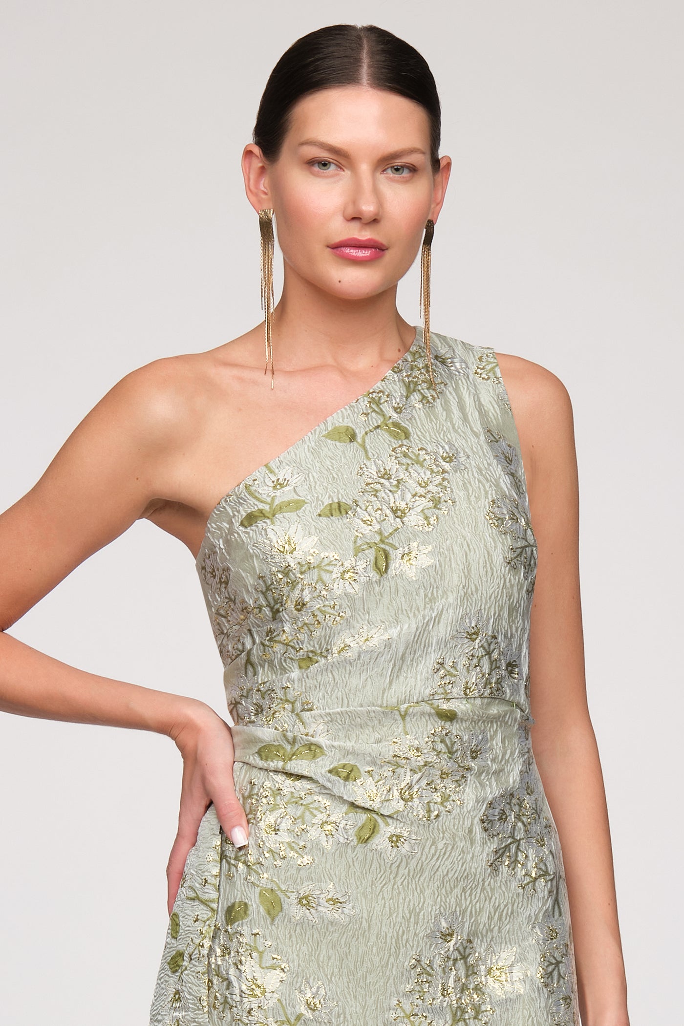 js collections one shoulder dress Kairi One Shoulder Gown