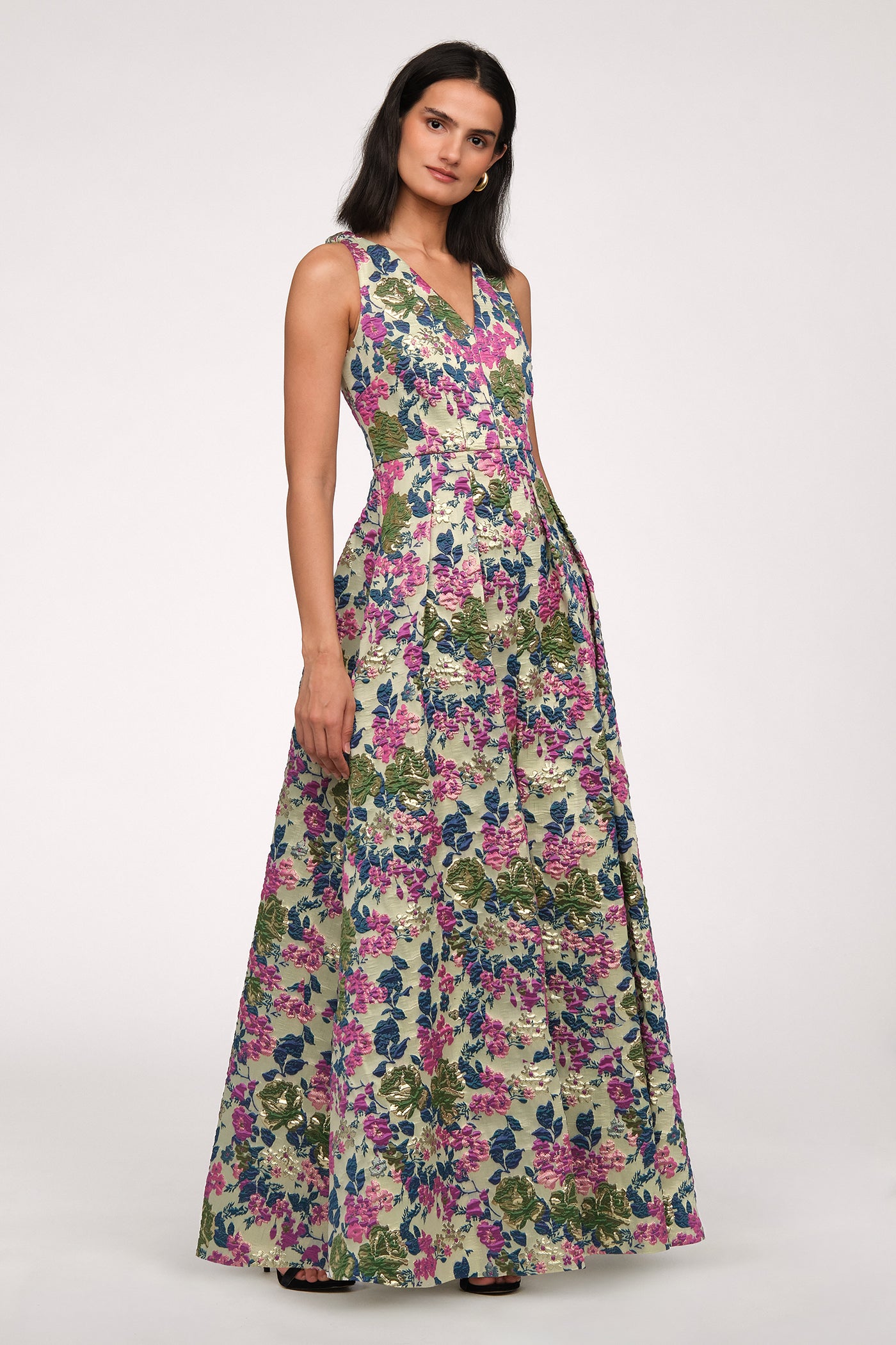 Madge V Neckline Gown