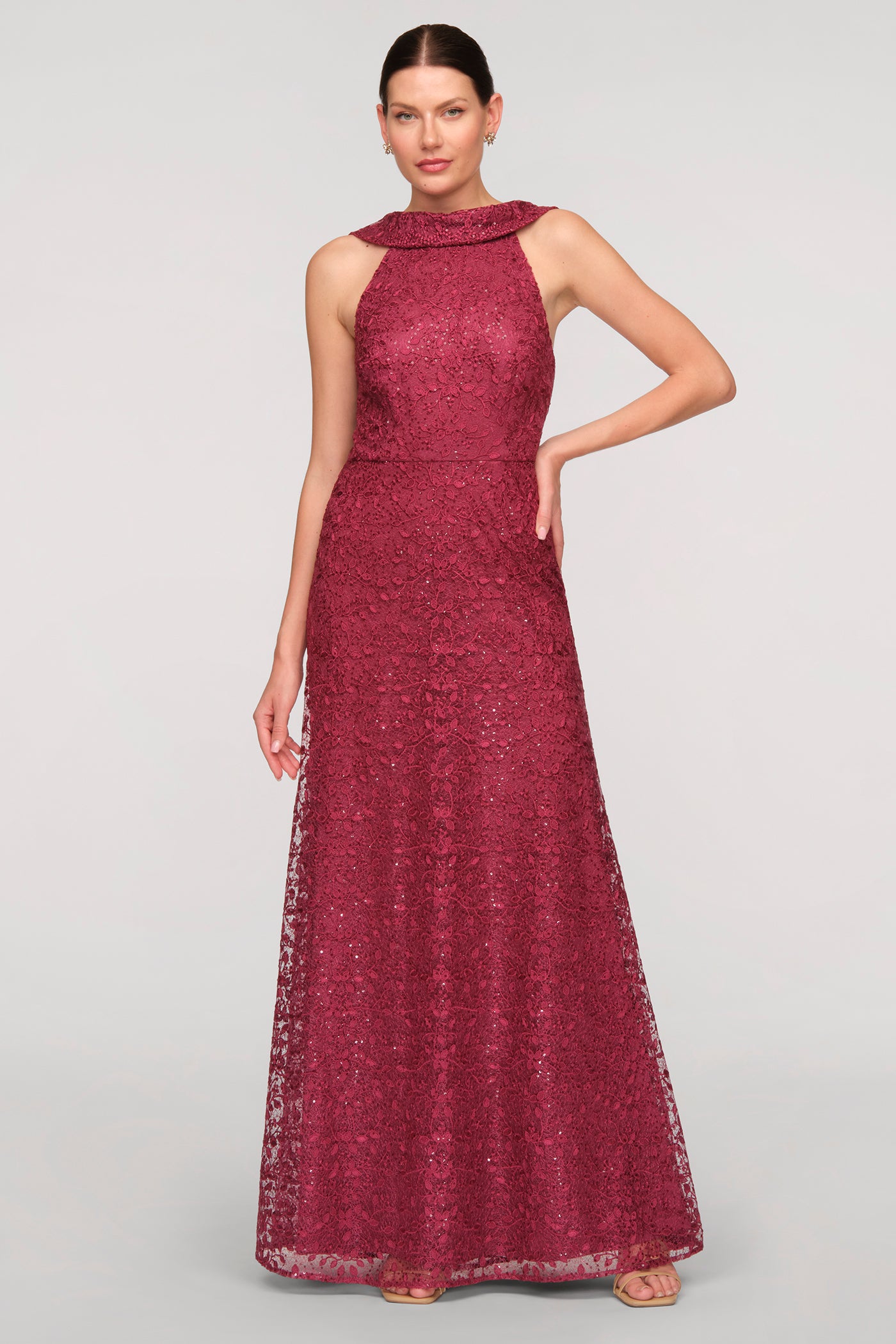 Peggy Roll Collar Mermaid Gown