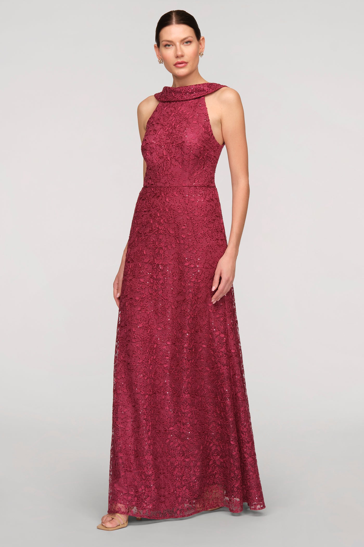 Peggy Roll Collar Mermaid Gown