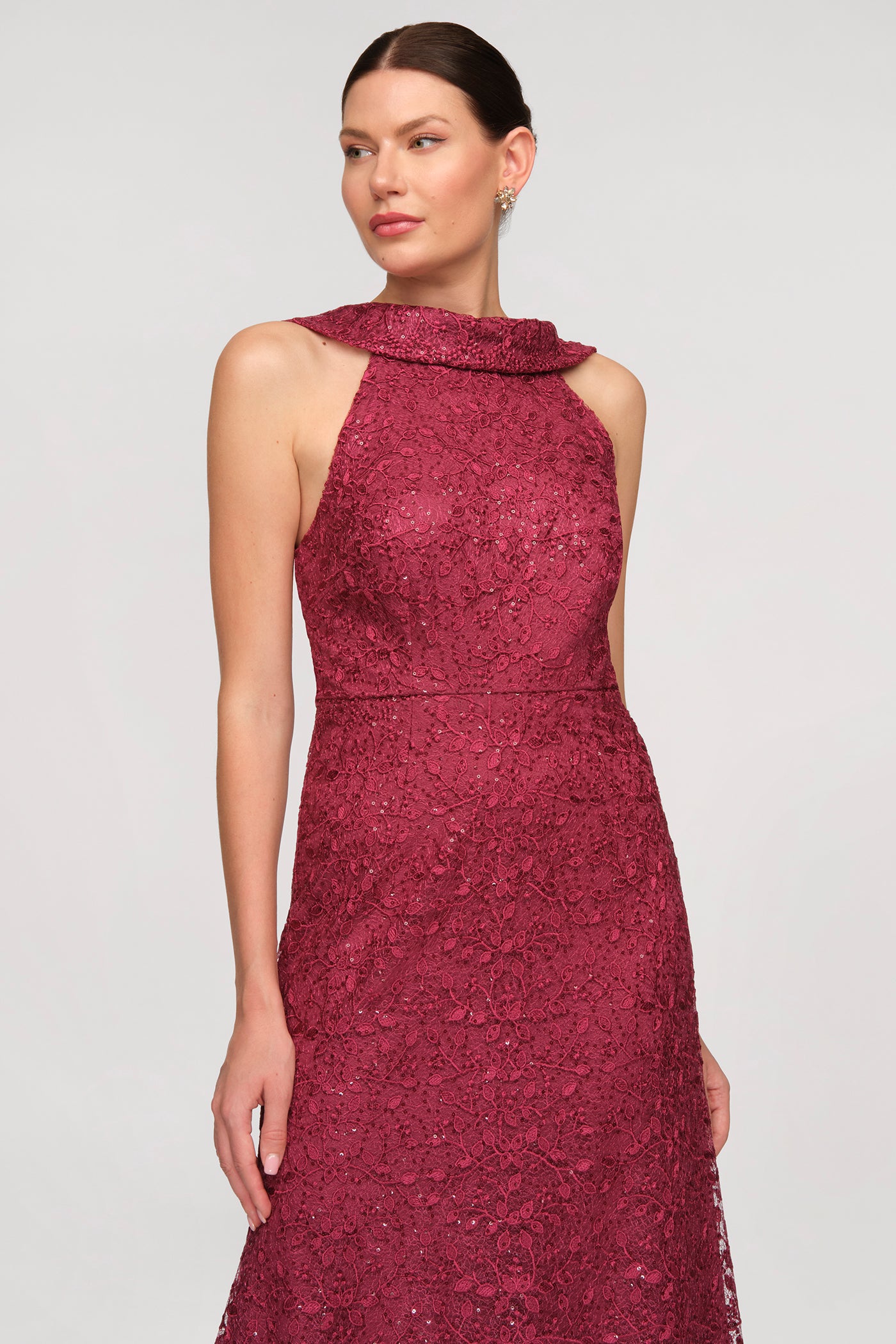 Peggy Roll Collar Mermaid Gown