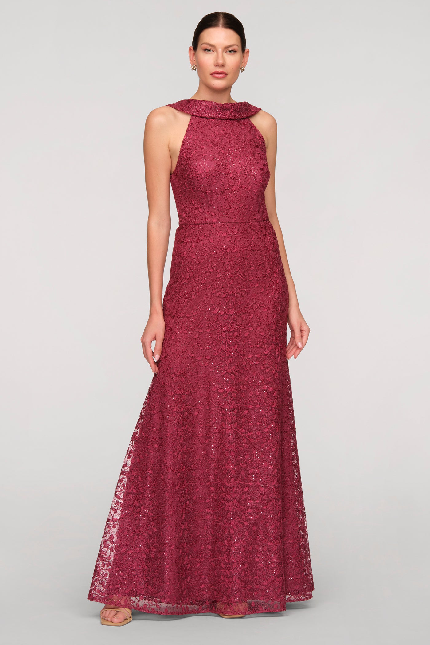 Peggy Roll Collar Mermaid Gown
