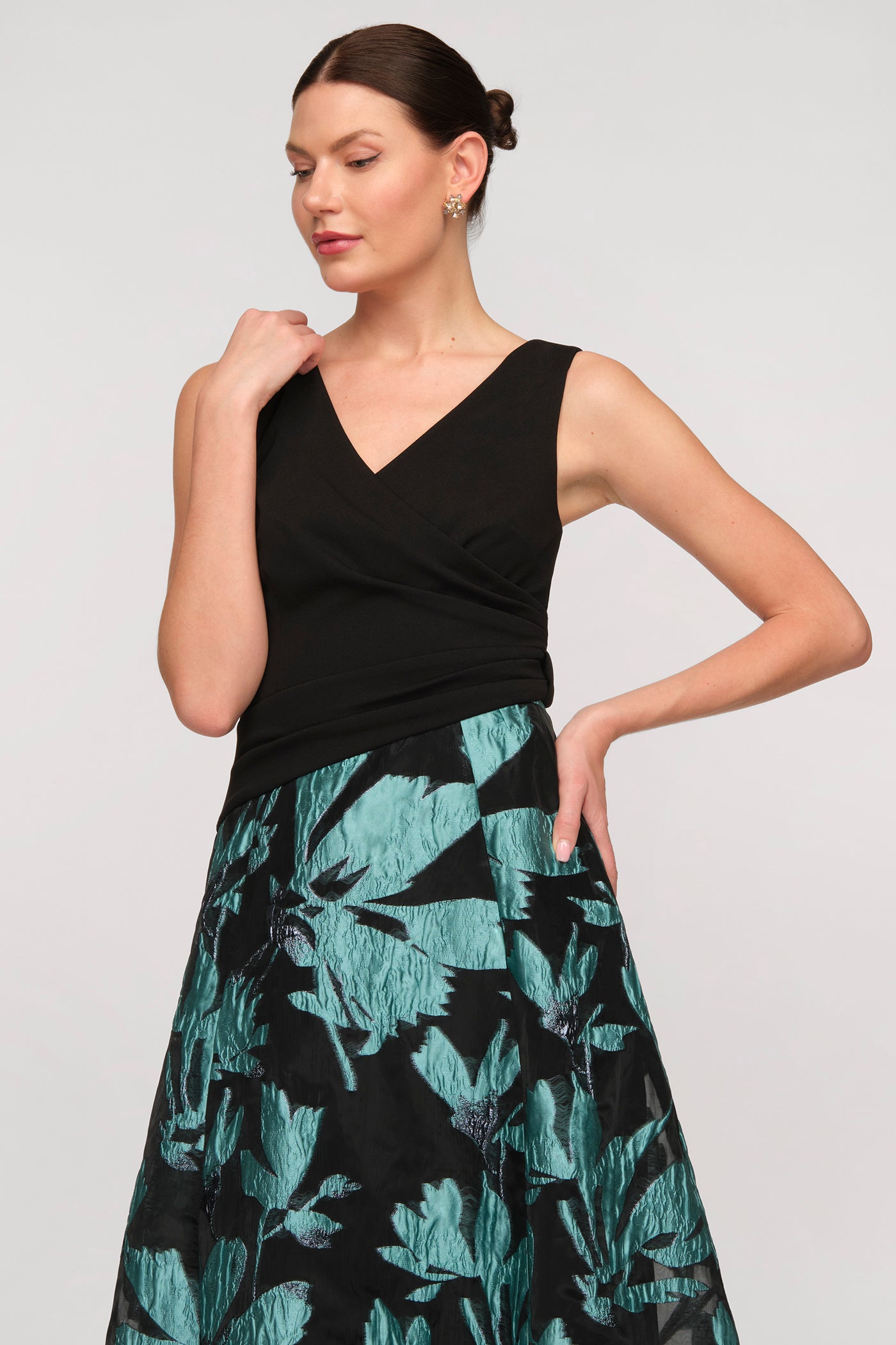 Shirley Mixed Media Gown