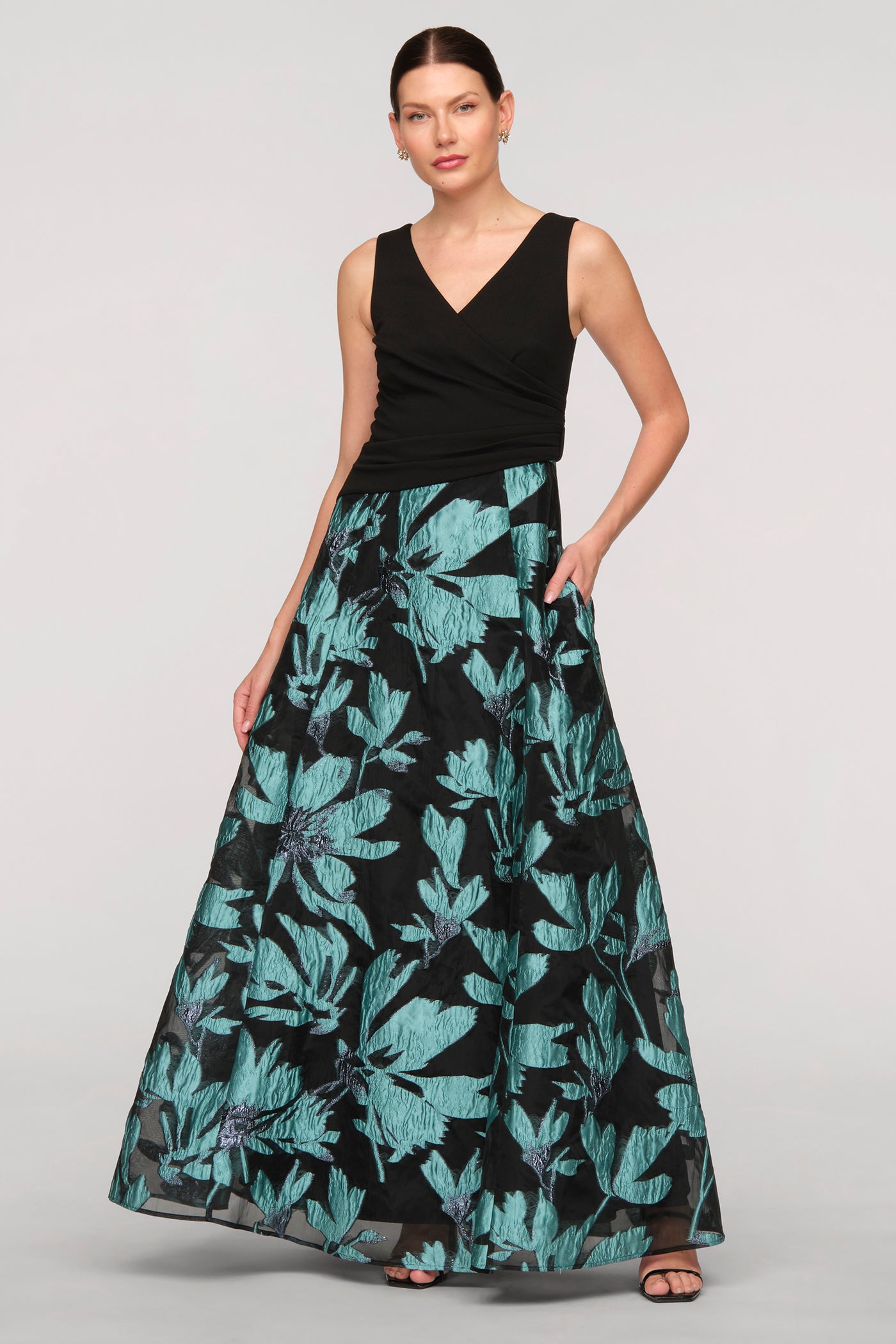Shirley Mixed Media Gown