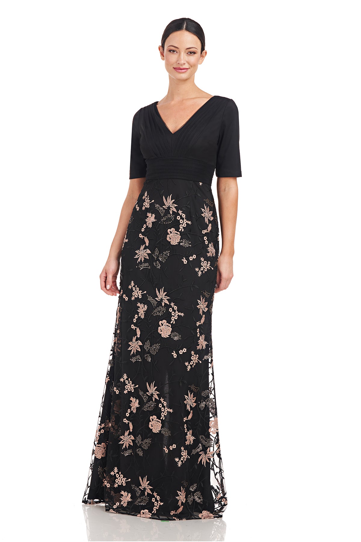 Lennon Pleated Mermaid Gown