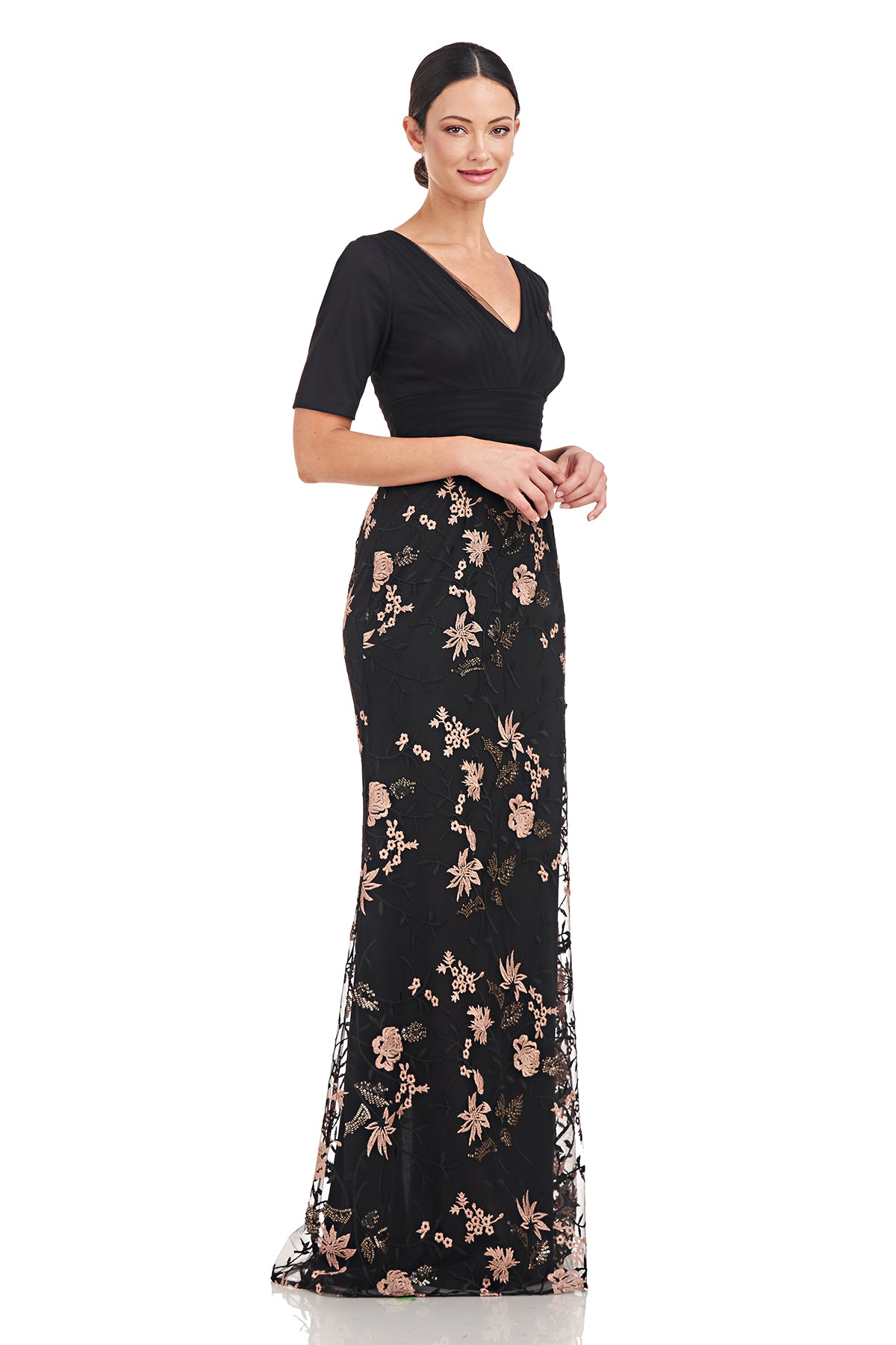 Lennon Pleated Mermaid Gown