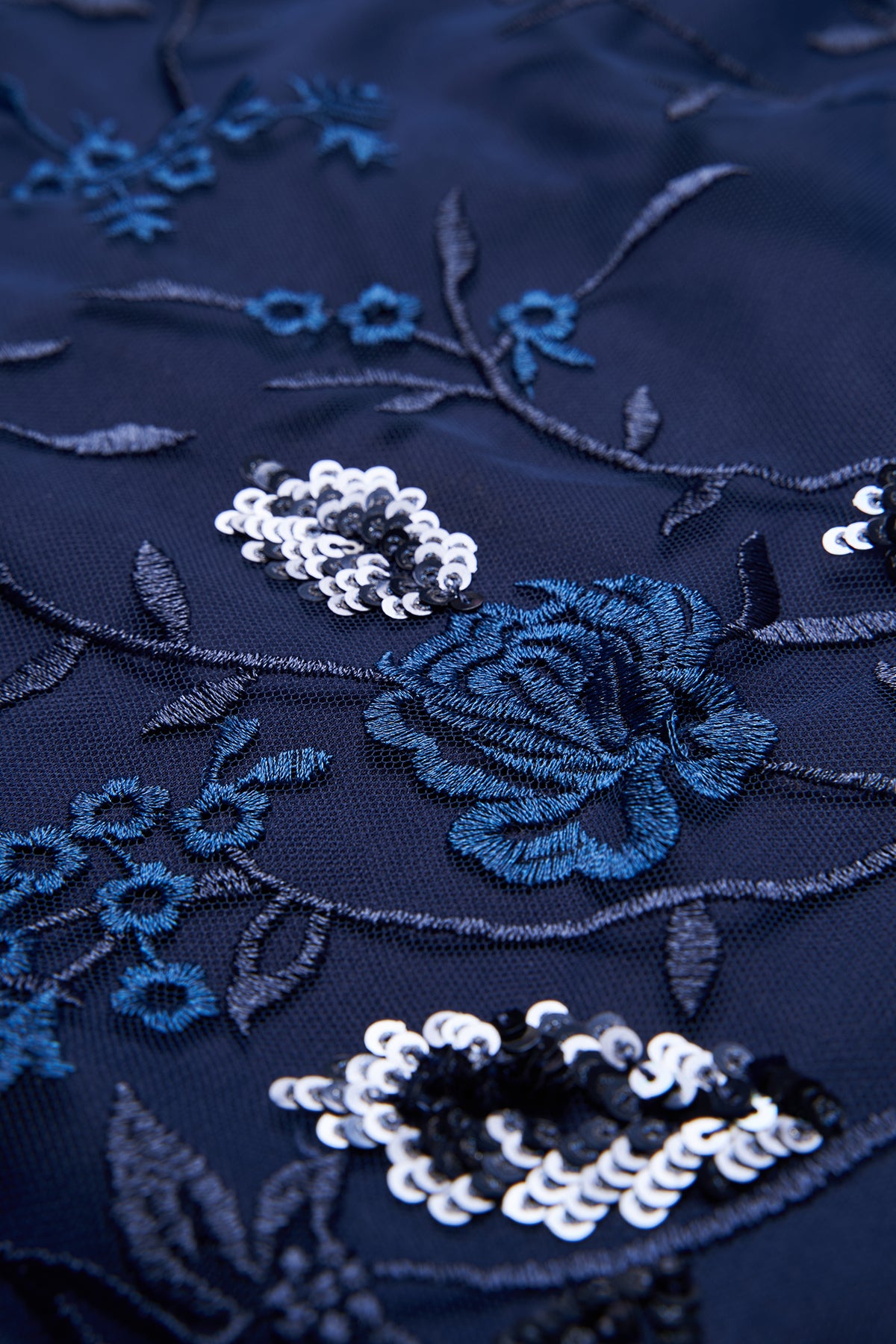 Daphne Flutter Column Gown - 10 / Navy / Royal Daphne Flutter Column Gown - 10 / Navy / Royal