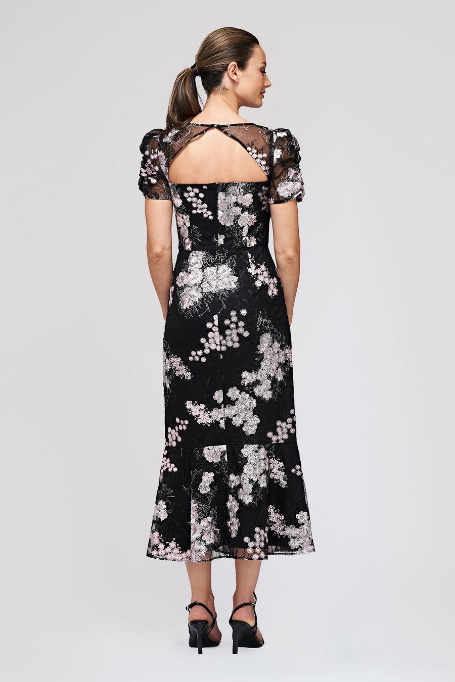 Hope Flounce Tea Length Dress