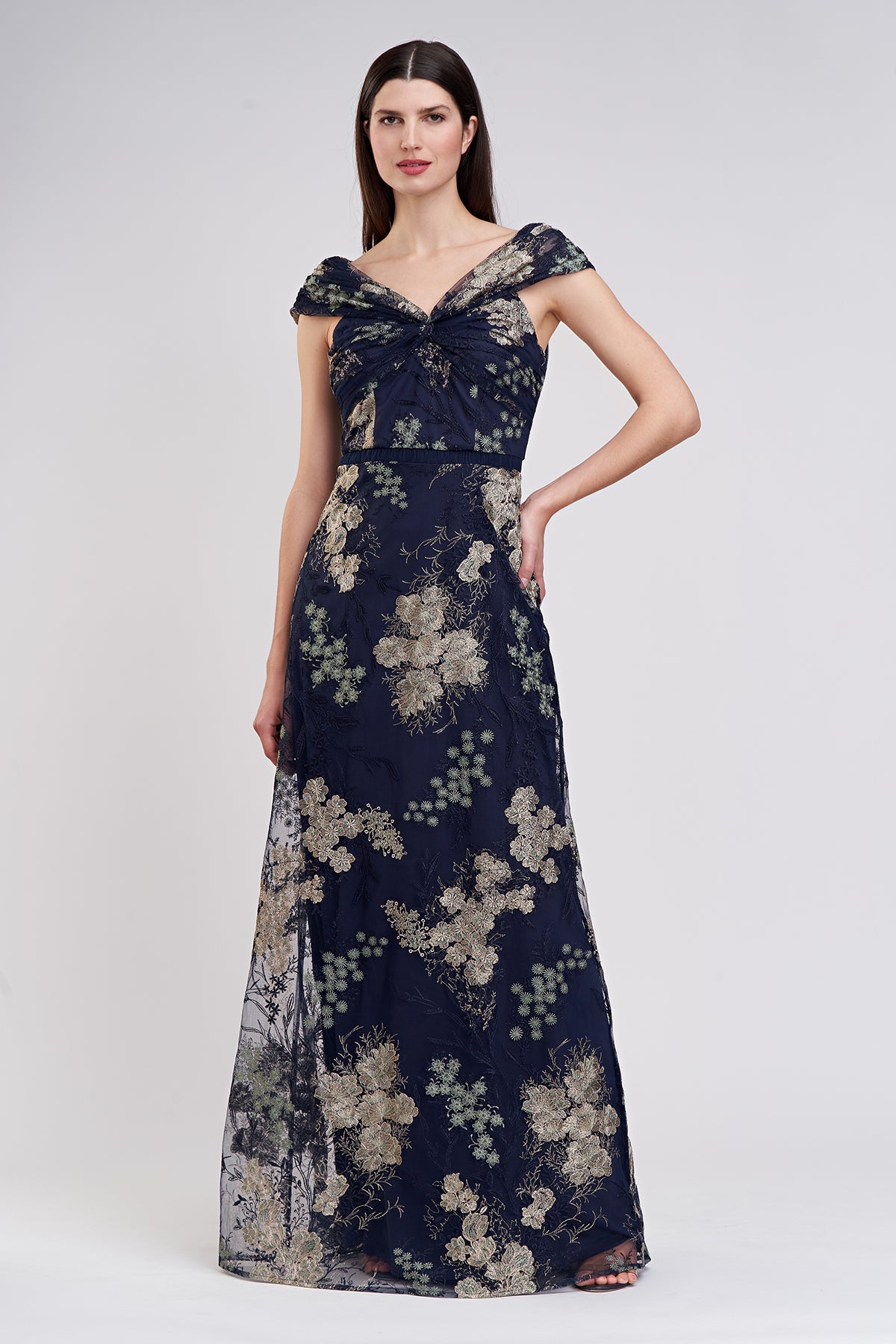 Camilla Twist A-Line Gown JS Collections Camilla Twist A-Line Gown JS Collections
