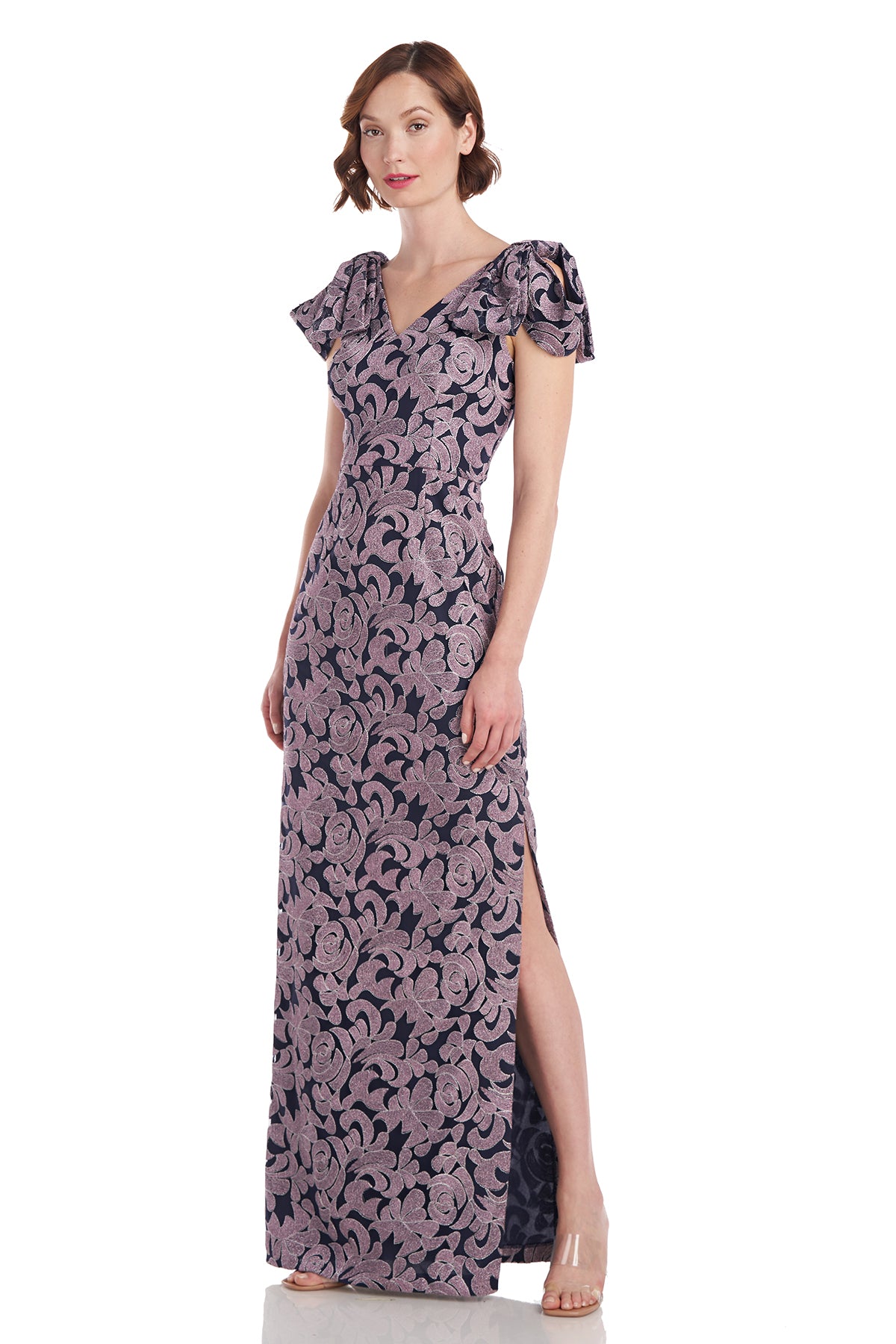 Gwendolyn Bow Column Gown