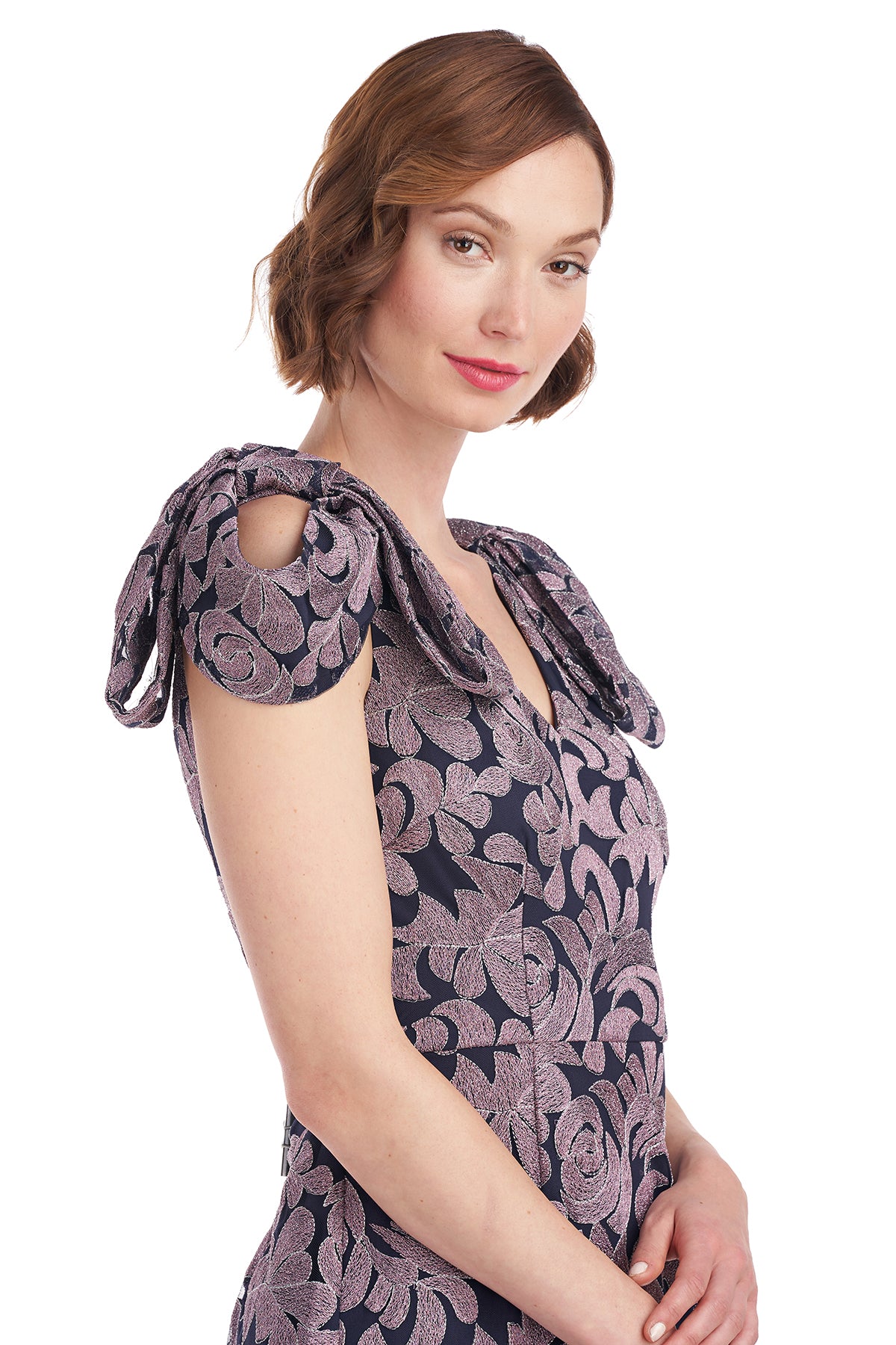 Gwendolyn Bow Column Gown