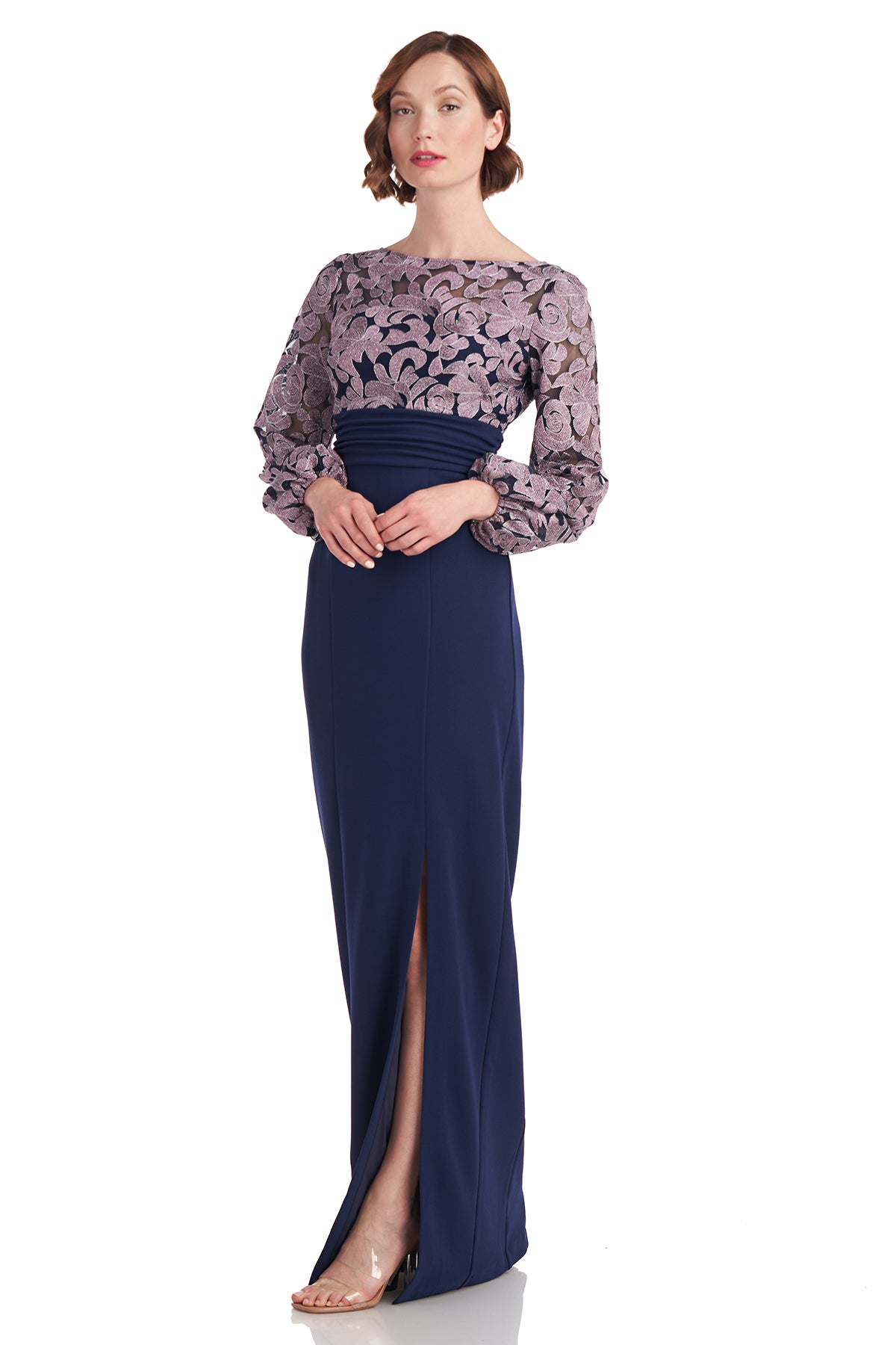 Sheila Illusion Column Gown