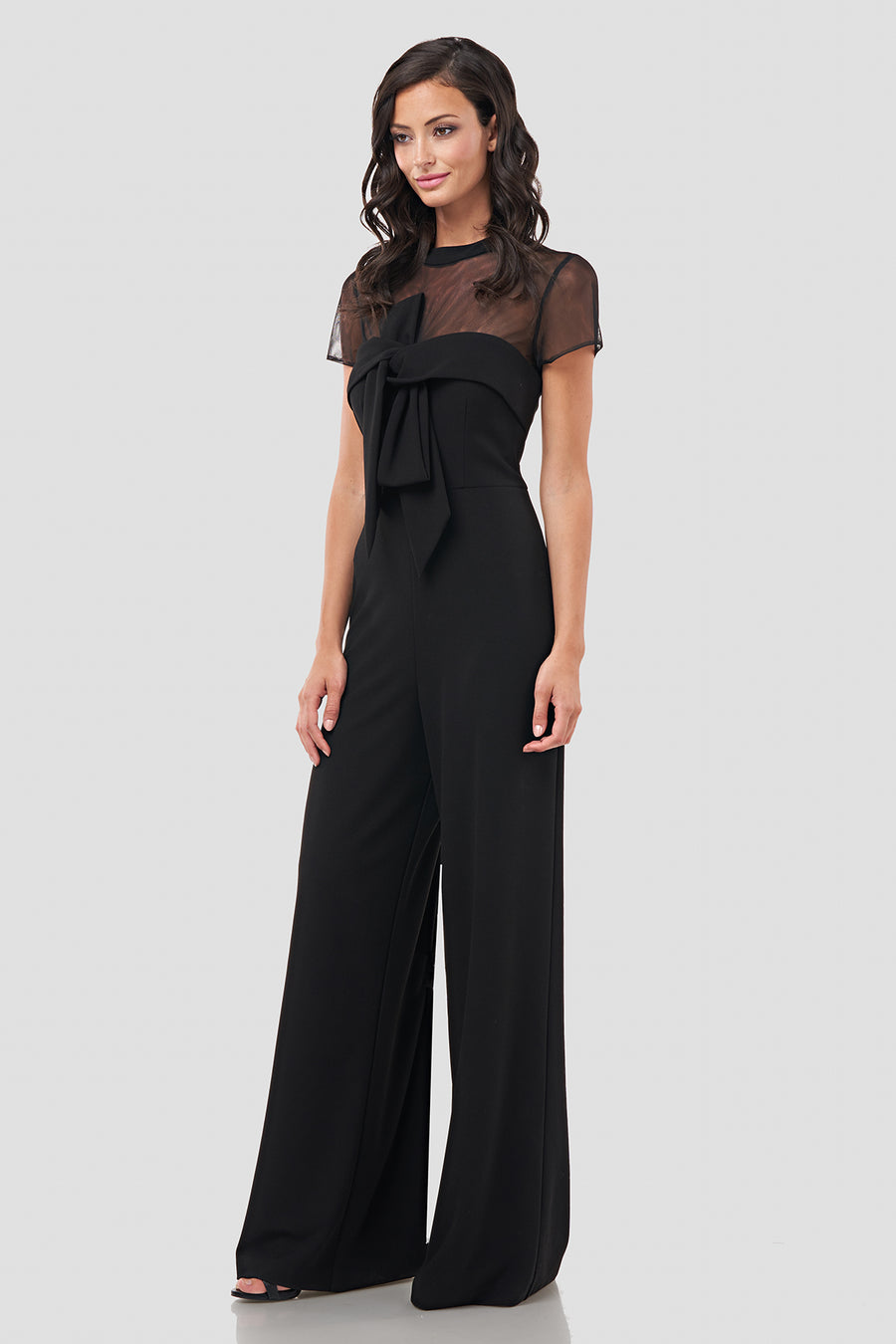 Crepe Oversize Bow Jumpsuit