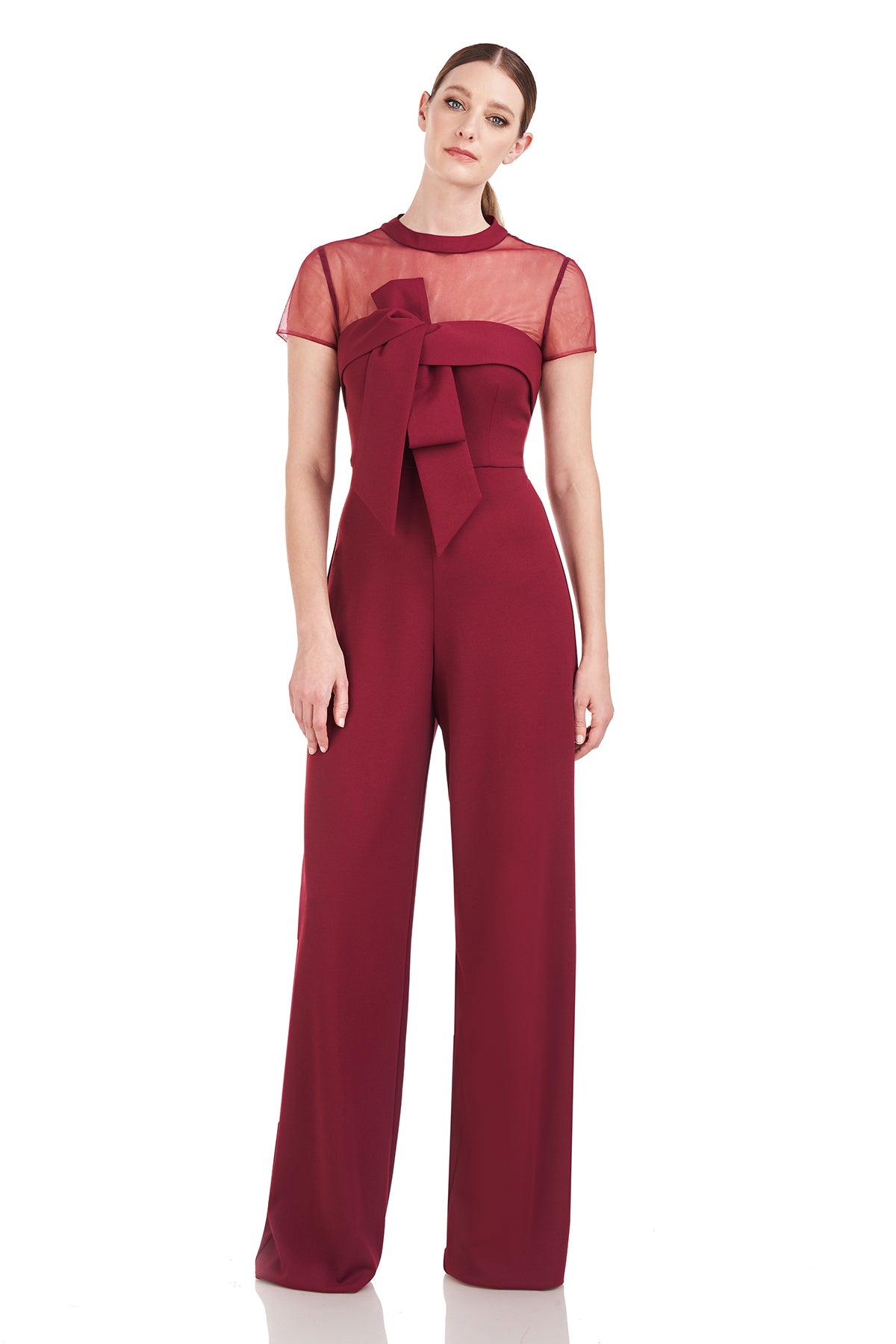 Crepe Oversize Bow Jumpsuit