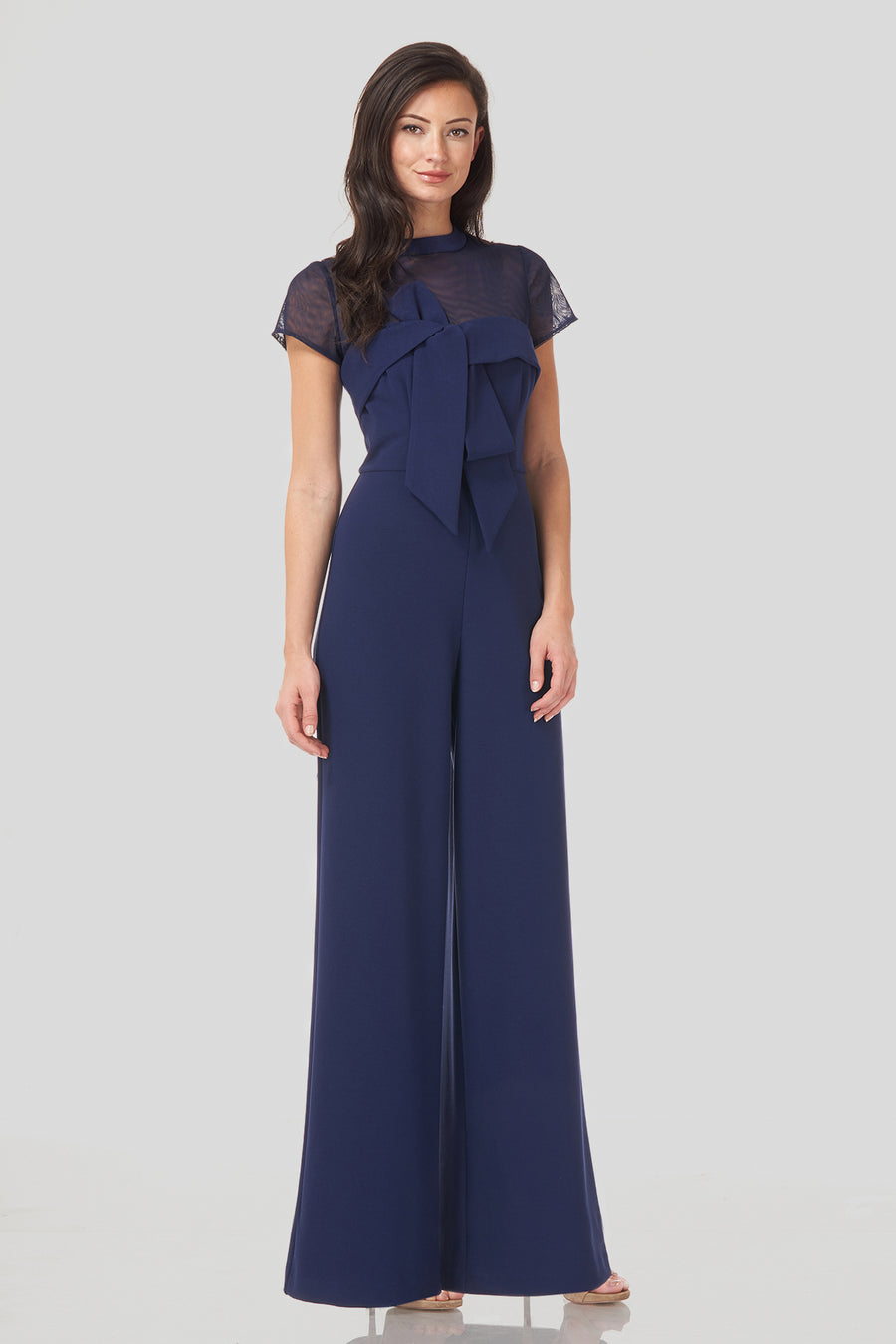 Crepe Oversize Bow Jumpsuit